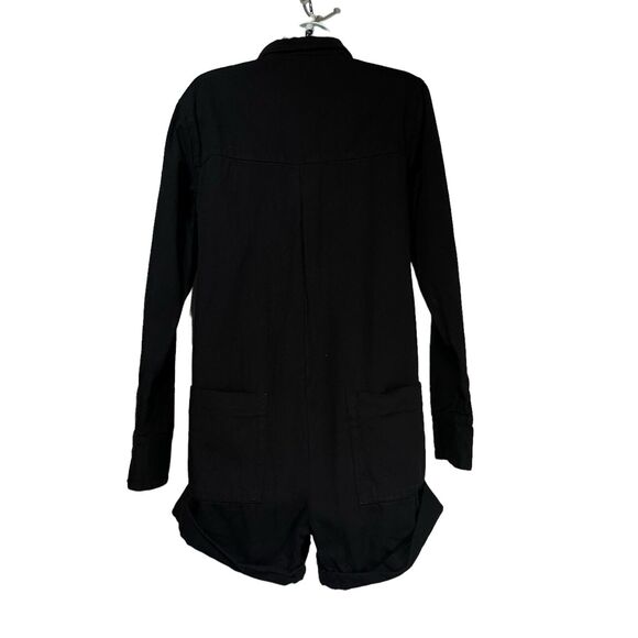 one teaspoon Prophecy black denim long sleeve snap button romper size XXS - Picture 2 of 11